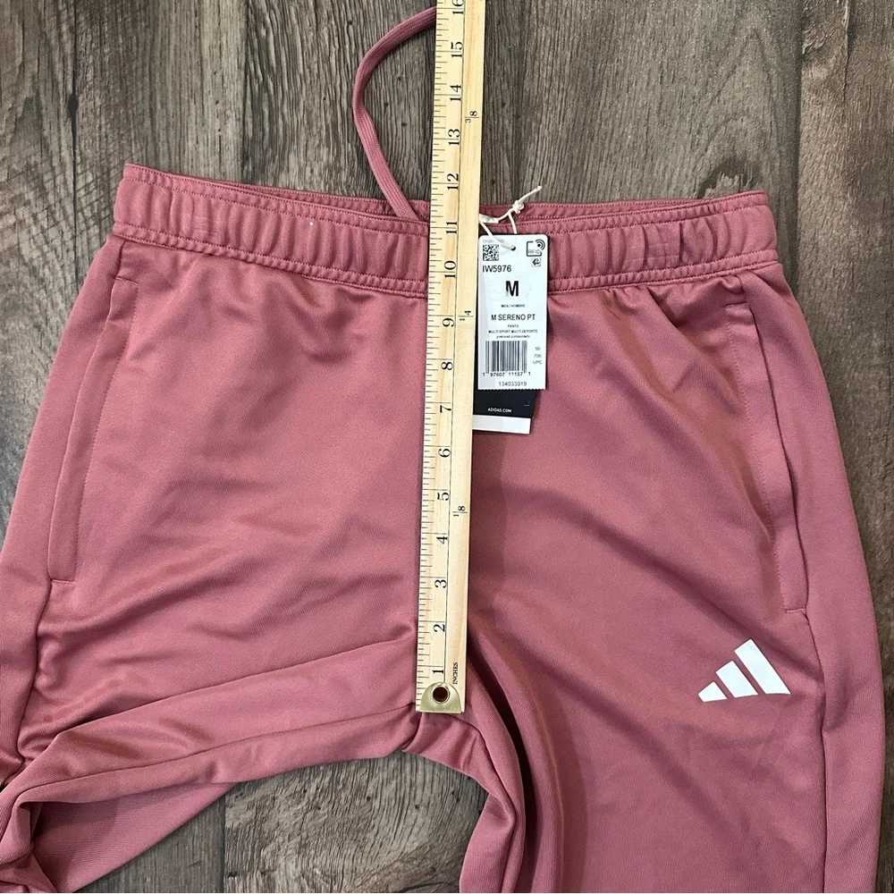 Adidas Active Sport Zipped Hem Pants Men’s Size M Crimson Pink